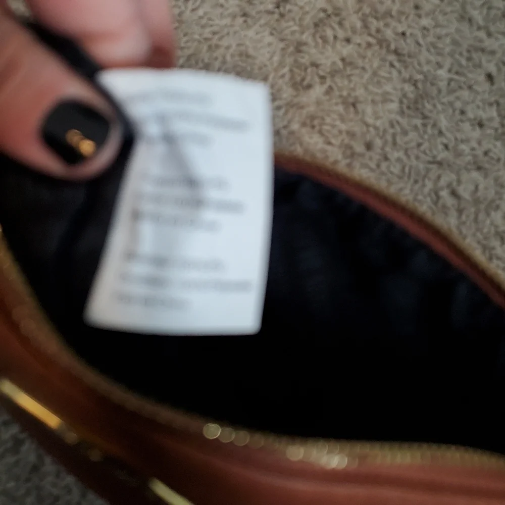 FAUX Leather Steve Madden Brown Pouch